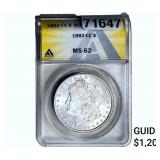 1882-CC Morgan Silver Dollar ANACS MS62