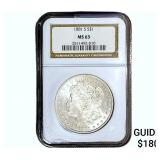 1881-S Morgan Silver Dollar NGC MS63