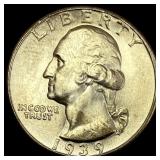 1939-D Silver Washington Quarter CHOICE BU
