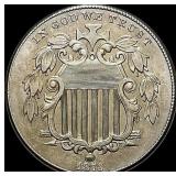 1873 Shield Nickel CLOSELY UNCIRCULATED