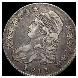 1811 Capped Bust Silver Half Dollar NEARLY  UNCIR