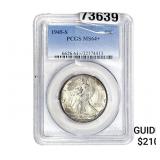 1945-S Walking Liberty Half Dollar PCGS MS64+