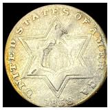 1858 Silver Three-Cent Piece HIGH GRADE