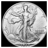 1942-D Silver Walking Liberty Half Dollar NEARLY U
