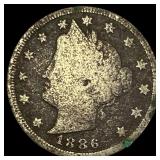 1886 Liberty Head Nickel NICELY CIRCULATED