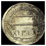 8th Century Abbasid SIlver Dirham CLOSELY UNCIRCUL