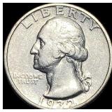 1932-S Silver Washington Quarter NEARLY UNCIRCULAT
