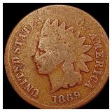 1869 Indian Head Cent NICELY CIRCULATED