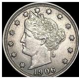 1906 Liberty Head Nickel CLOSELY UNCIRCULATED