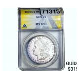 1878-S Morgan Silver Dollar ANACS MS63