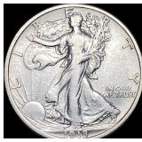 1918-D Silver Walking Liberty Half Dollar LIGHTLY