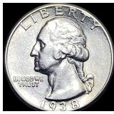 1938 Silver Washington Quarter UNCIRCULATED
