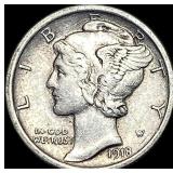1918 Mercury Dime CLOSELY UNCIRCULATED