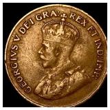 1923 Canada 1 Cent ABOUT UNCIRCULATED
