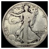1917-S Silver Walking Liberty Half Dollar NICELY C