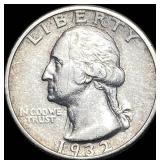1932-S Silver Washington Quarter NEARLY UNCIRCULAT