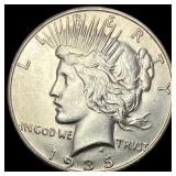 1935-S Silver Peace Dollar UNCIRCULATED