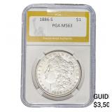 1886-S Morgan Silver Dollar PGA MS63