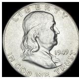 1949-S Silver Half Dollar Franklin CHOICE BU
