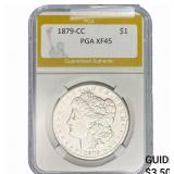 1879-CC Morgan Silver Dollar PGA XF45