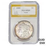 1904 Morgan Silver Dollar PGA MS64