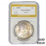1890 Morgan Silver Dollar PGA MS66+