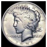 1921 Silver Peace Dollar LIGHTLY CIRCULATED