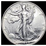 1937 Walking Liberty Half Dollar CLOSELY UNCIRCULA
