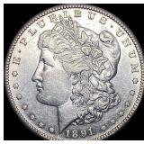 1891-S Silver Morgan Dollar CHOICE AU