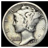 1921 Silver Mercury Dime NICELY CIRCULATED