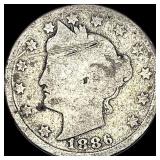 1886 Liberty Head Nickel (No Cents) NICELY CIRCULA