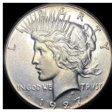 1927 Silver Peace Dollar CHOICE AU