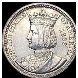 1893 Columbian Exposition Isabella Quarter UNCIRCU