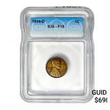 1914-D Wheat Cent ICG F15