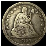 1857 Seated Liberty Quarter LIGHTLY  CIRCULATED