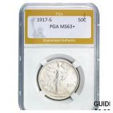 1917-S Standing Liberty Half Dollar PGA MS64