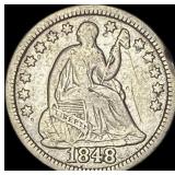 1848-O Silver Half Dime LIGHTLY CIRCULATED