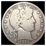 1913 Barber Half Dollar NICELY CIRCULATED