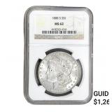 1888-S Morgan Silver Dollar NGC MS62