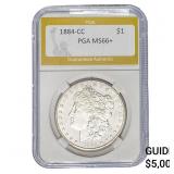1884-CC Morgan Silver Dollar PGA MS66+