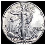 1942 Silver Half Dollar Walking Liberty CHOICE BU