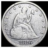 1876 Seated Liberty Twenty Cents LIGHTLY CIRCULATE