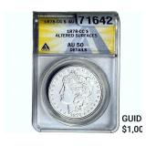 1878-CC Morgan Silver Dollar ANACS AU50 Details