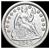 1843 Seated Liberty Dime CLOSELY UNCIRCULATED