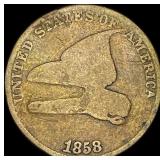 1858 Copper-Nickel Flying Eagle Cent HIGH  GRADE