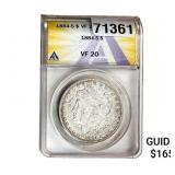 1884-S Morgan Silver Dollar ANACS VF20