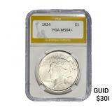 1924 Silver Peace Dollar PGA MS64+