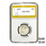 1877 Seated Liberty Quarter PGA PR65