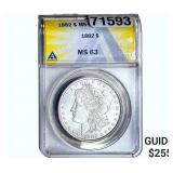 1882 Morgan Silver Dollar ANACS MS63