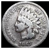1867 Indian Head Cent NICELY CIRCULATED